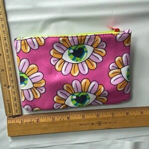 Cute Pink Eye‎ Pattern Zipper Pouch Cosmetic Bag Makeup Organizer